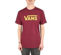 Vans Hombre Camiseta Gráfica con Logotipo Clásico, Burgundy/Spicy, M