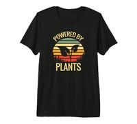 Camiseta Vegana Powered by Plants. Ropa activistas Veganos Camiseta Premium
