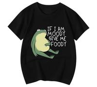 Camiseta Verano NiñA 5 AñOs,Camiseta Linda para NiñAs con Un Mapache Divertido Y Divertido Si Das Comida Linda Camiseta De Animales Cuello Redondo Y Manga Corta Estampada