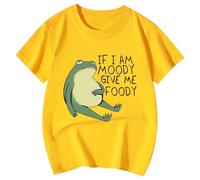 Camiseta Verano NiñA 5 AñOs,Camiseta Linda para NiñAs con Un Mapache Divertido Y Divertido Si Das Comida Linda Camiseta De Animales Cuello Redondo Y Manga Corta Estampada