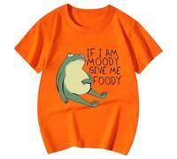 Camiseta Verano NiñA 5 AñOs,Camiseta Linda para NiñAs con Un Mapache Divertido Y Divertido Si Das Comida Linda Camiseta De Animales Cuello Redondo Y Manga Corta Estampada