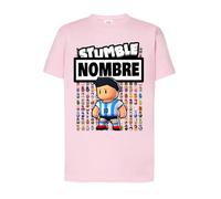 Camiseta Videojuego Leo - Manga Corta para Niño y Niña, Viral, Stumble - Regalo Original