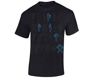 Camiseta vikinga para hombre | Camiseta de runas Wotan & Odin | Camiseta vikinga para hombre, Runas de Wotan, 4XL Grande Extra alto