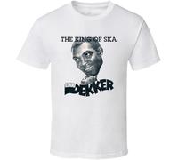 Camiseta Vinta Reggae - Desmond Dekker King of Ska White White L