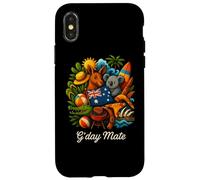 Camiseta Vintage de Australia G'day Mate con Canguro y Koala Carcasa para iPhone X/XS
