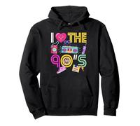 Camiseta vintage de fiesta de los 90 con texto en inglés "I Love The 90's - 90s Birthday" Sudadera con Capucha