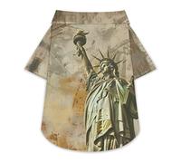 Camiseta vintage de la Estatua de la Libertad de Nueva York 1 para perro, suave, acogedora, para mascotas, ropa para gatos