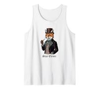Camiseta Vintage Fox Stay Clever | Retro Victorian Steampunk Camiseta sin Mangas