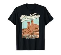 Camiseta Vintage Makoshika State Park Montana MT Big Sky Country Camiseta