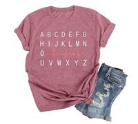Camiseta vintage para mujer Back to The Gypsy that Crop Tops Damen Shirts Plus Size T Shirt Baumwolle V-Ausschnitt T-Shirt Teenager Mädchen Shirt in A line Form Basic Blusenshirt, Rosa., XXL