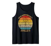 Camiseta Vintage Retro Apolo 11 Moon Landing 50 Aniversario Camiseta sin Mangas