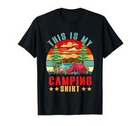 Camiseta vintage retro «This Is My Camping», divertida para los amantes de los campamentos Camiseta