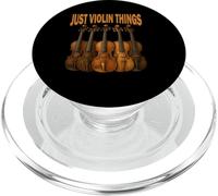 Camiseta Vintage Violín Música Regalo Just Violin Things PopSockets PopGrip para MagSafe