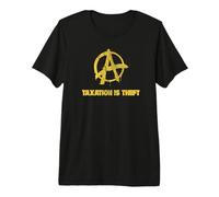 Camiseta Voluntaryism - Camiseta Taxation is Theft Camiseta Premium