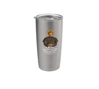 Camiseta Walk With Your Feet On Earth con estampado de San Juan Bosco Vaso térmico de acero inoxidable de doble pared