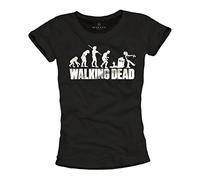 Camiseta Walking Dead Mujer - Zombie Evolution - Negra M