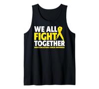 Camiseta We All Fight Together Meduloblastoma Conciencia Camiseta sin Mangas