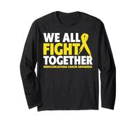 Camiseta We All Fight Together Meduloblastoma Conciencia Manga Larga