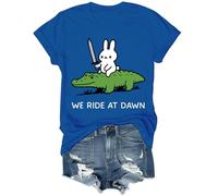 Camiseta We Ride at Dawn We Ride at Dawn para mujer y hombre, azul real, XXL