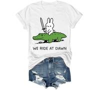 Camiseta We Ride at Dawn We Ride at Dawn para mujer y hombre, blanco, L