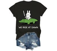 Camiseta We Ride at Dawn We Ride at Dawn para mujer y hombre, Negro, XXL