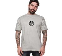 Camiseta West Coast Choppers OG LBC Cross Lavado Lavado Gris VintageL Lavado Gris Vintage