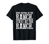 Camiseta What Happens At The Ranch Stays at The Ranch Camiseta