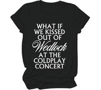 Camiseta What If We Kissed Out of Wedlock at The Concert, What If We Kissed Out of Wedlock at The Concert, Negro, S