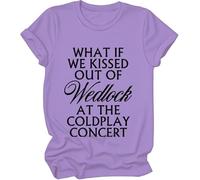 Camiseta What If We Kissed Out of Wedlock at The Concert, What If We Kissed Out of Wedlock at The Concert, morado claro, S