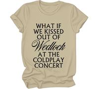 Camiseta What If We Kissed Out of Wedlock at The Concert, What If We Kissed Out of Wedlock at The Concert, caqui, S