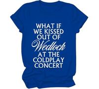 Camiseta What If We Kissed Out of Wedlock at The Concert, What If We Kissed Out of Wedlock at The Concert, azul real, S