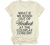 Camiseta What If We Kissed Out of Wedlock at The Concert, What If We Kissed Out of Wedlock at The Concert, Amarillo cremoso, S
