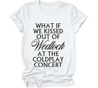 Camiseta What If We Kissed Out of Wedlock at The Concert, What If We Kissed Out of Wedlock at The Concert, blanco, S