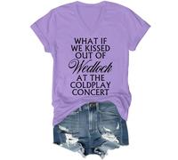 Camiseta What If We Kissed Out of Wedlock at The Concert, What If We Kissed Out of Wedlock at The Concert, Púrpura-V, S
