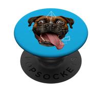 Camiseta Wild Eyed Boxer Dog Math Meme Parody PopSockets PopGrip Adhesivo