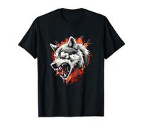Camiseta Wild Wolf Vibes para niños: Adorable Estilo de Animales Salvajes Camiseta