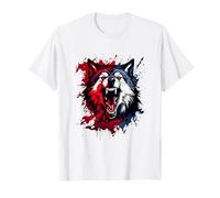 Camiseta Wild Wolf Vibes para niños: Adorable Estilo de Animales Salvajes Camiseta