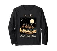Camiseta Wise Men Still Seek Him Christian Christmas con diseño de Jesús Manga Larga