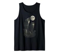 Camiseta Wolf Pack Howling at The Moon Nature Camiseta sin Mangas