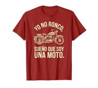 Camiseta Yo No Ronco, Sueño Que Soy Moto, Divertida Camiseta, Hombre, Arándano, XL