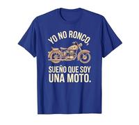 Camiseta Yo No Ronco, Sueño Que Soy Moto, Divertida Camiseta, Hombre, Azul Real, XXL