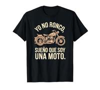 Camiseta Yo No Ronco, Sueño Que Soy Moto, Divertida Camiseta, Hombre, Negro, XXL