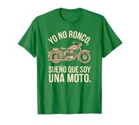 Camiseta Yo No Ronco, Sueño Que Soy Moto, Divertida Camiseta, Hombre, Verde Kelly, XXL