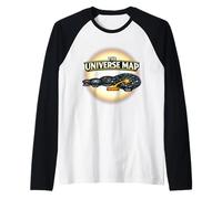 Camiseta You Are Here Fun Universe Map Camiseta Manga Raglan