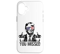 Camiseta You Missed Trump 2024 Missed me Carcasa para iPhone 16 Plus