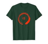 Camiseta Zen Circle - Inspirada en Tao Camiseta, Hombre, Verde Bosque, 3XL