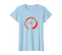 Camiseta Zen Circle - Inspirada en Tao Camiseta, Mujer, Azul Bebé, 3XL