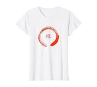 Camiseta Zen Circle - Inspirada en Tao Camiseta, Mujer, Blanco, XXL