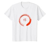 Camiseta Zen Circle - Inspirada en Tao Camiseta, Niños, Blanco, 12 años