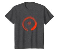 Camiseta Zen Circle - Inspirada en Tao Camiseta, Niños, Jaspeado Oscuro, 8 años